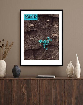 Plakat Oprawiona okładka miesięcznika POLSKA wrzesień 1973 r, aut. Maciej Pio..., RiskyWalls