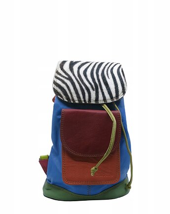 Plecak damski pojemny skórzany skóra naturalna ze skrawków eko OLIVKA, Olivka Warsaw