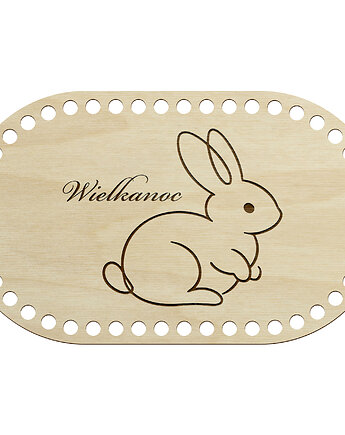 Baza do Koszyka Szydełkowania Dekoracja WIELKANOCNA  27x16cm SPÓD WIECZKO, smxdsgn