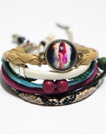 Bransoletka - Wróżka - Fairy - rzemienie, yenoo