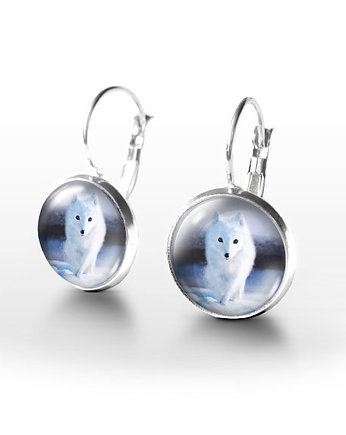 Kolczyki - Biały lis, yenoo