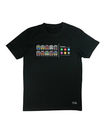 Traffx koszulka pociąg EN57 czarna, OSOBY - Prezent dla Chłopaka