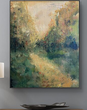 Komorebi / obraz strukturalny na płótnie oryginał, pachamama ceramics