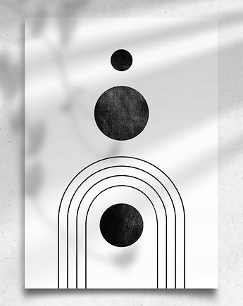 Plakat / Geometria / B&W, balance