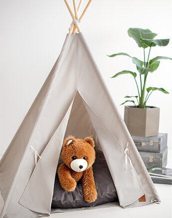 Namiot TIPI dla dzieci kolor  szary, Mydeer