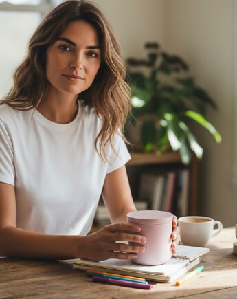 Inspirowana zapachem YSL-Świeca sojowa w różowym gipsie PINK SILENCE, Oyka Candle