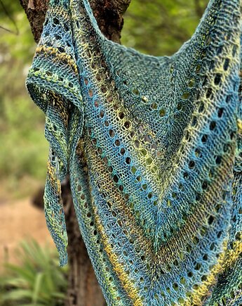 Laguna / chustka z Noro, agat handmade