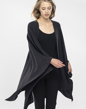 Ciepłe Stylowe Poncho 100% Merino, Tricotruc