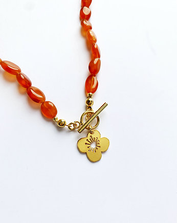 Kolekcja 70's vibe - Anemone tangerine  - Naszyjnik, BOSKE