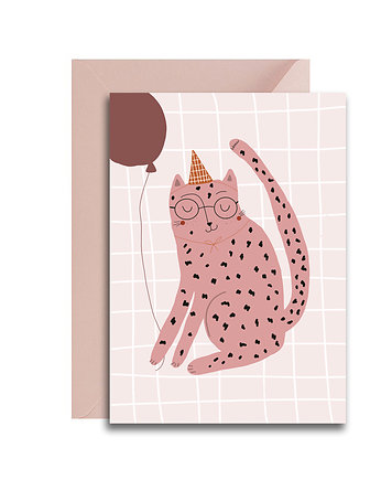 kartka okolicznościowa kot + koperta, MUKI design