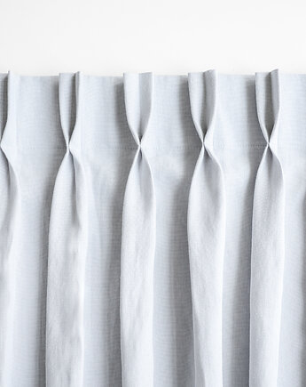 Zasłona na fleksach MEDIUM LIGHT GRAY, so linen!