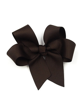 Spinka do włosów kokarda Paola dark chocolate, Momilio