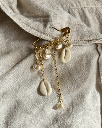 Broszka na agrafce  Beach Stories no.1 Agrafka Studio, Agrafka studio