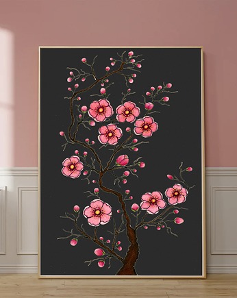 Plakat Tet flowers, Malgorzata Domanska