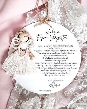 Podziękowania Komunijne dla MATKI CHRZESTNEJ od dziewczynki, Komunia Święta, LOO LOO DREAM