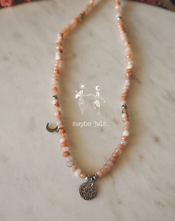 Naszyjnik z młotkowaną monetą, MAYBEJWLR