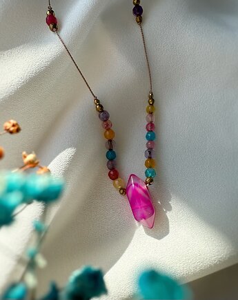 Naszyjnik Amulet Agat, Lajka