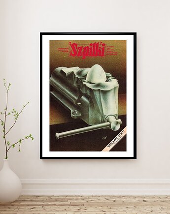 Oryginalna okładka Szpilki z 1985 r W. Ilnicki  Plakat Kolekcjonerski, RiskyWalls