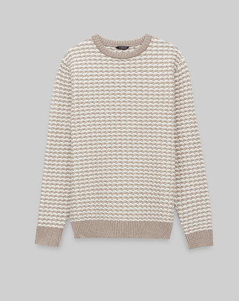 Sweter vimercate beżowy, BORGIO