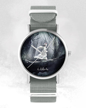 Zegarek - Magiczny las - szary, nylonowy, yenoo