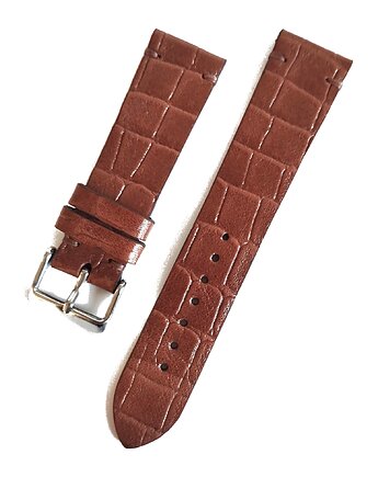 Pasek do zegarka  rozm: 20mm jasny brąz krokodyl, Lamato