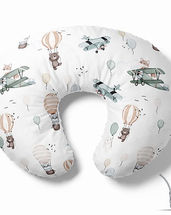 Poduszka rogal do karmienia Samoloty i balony, Baby Love Decor
