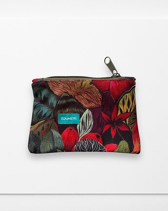 Portfelik mini - kwiaty malowane - ogród