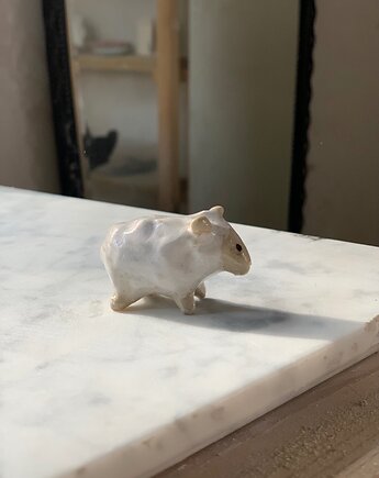 Ceramiczna Figurka Owieczka Kolekcjonerskie Miniaturowe Figurki Owca Desk Buddy, Maison Fragile