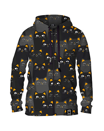 Męska Bluza Expres Zamek DR.CROW Cats Orange, DrCrow