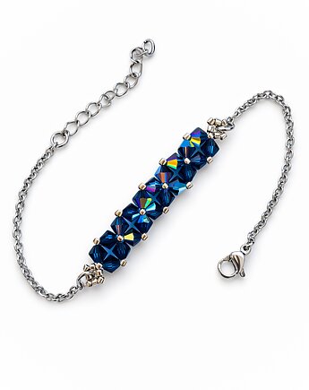 Crystal Square Montana - Delikatna bransoletka z kryształów Preciosa, STAGHORN