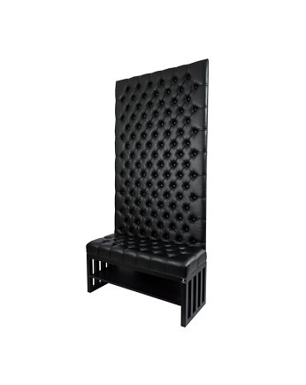 Ławka Metalowa z Panelem Ściennym Pikowanym Siedzisko Pikowane LPPK-54, EMRA WOOD DESIGN