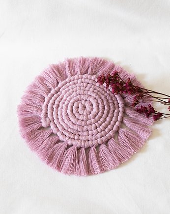 Podkładka makramowa PINK, wu handmade