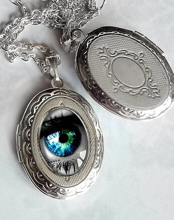 OTWIERANY MEDALION ''oko'', sekretnik stal chirurgiczna, Chodelska Art Studio