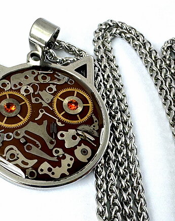 WISIOR - kotek brąz II (silver), DROBINY CZASU