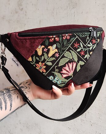 Nerka XXL zerowaste unikat kwiaty, Zapętlona Nitka