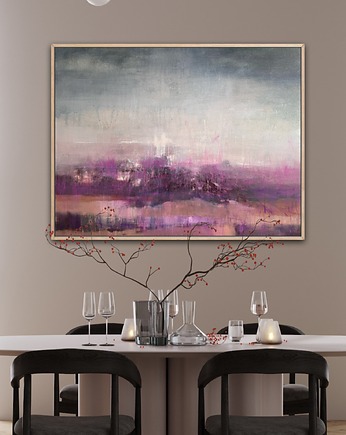 Obraz olejny "Deszcz nad wrzosowiskiem", Margo Hupert