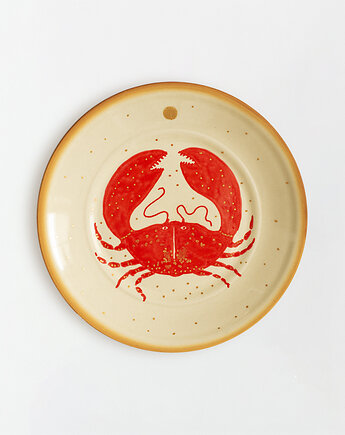 Talerz na ścianę - krab, EMPE artstudio