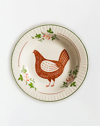 Talerz na ścianę - kura, EMPE artstudio