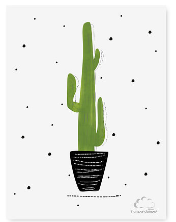 Plakat dziecięcy Cactus and Dots, HUMPTY DUMPTY ROOM DECORATION