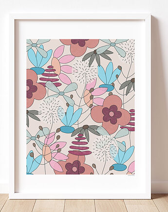 Plakat z kwiatami, Dekorando