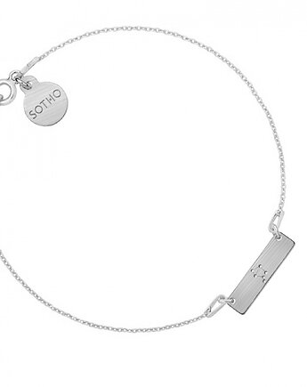 Srebrna bransoletka z zodiakiem Wagi, SOTHO
