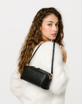 BLISS BAG - skórzana torebka - czarna, NASHE