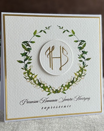 Zaproszenia na komunię, wzór 49A, Anna Art and Crafts