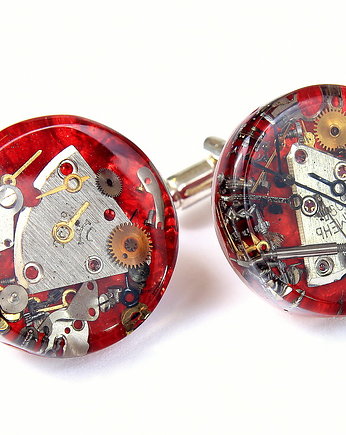 MECHANICAL RED - Spinki do mankietów, DROBINY CZASU