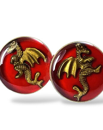 Spinki do mankietów - SMOKI (RED), DROBINY CZASU