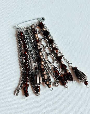 Broszka na agrafce Ruby  Agrafka Studio, Natalia Puchalska