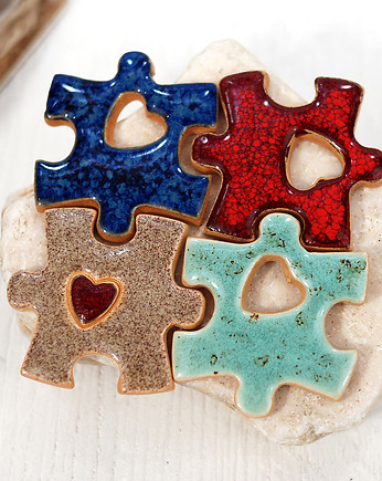 Magnesy puzzle - które pasują do siebie jak ulał, 10FingersArt