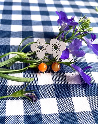 Kolekcja 70's vibe - Anemone orange - Kolczyki- Sztyfty, BOSKE