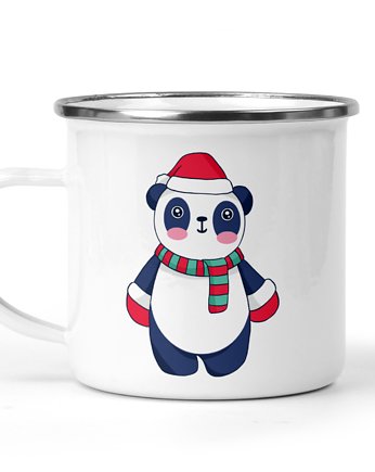 Kubek świąteczny emaliowany 25 panda, Kreatywny Warsztat
