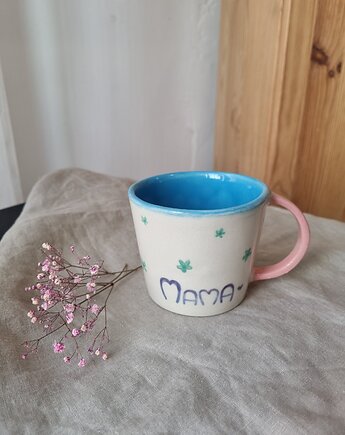 Kubek ceramiczny MAMA, krusz art